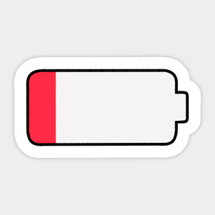 Lilith Clawthorne low battery tee Sticker